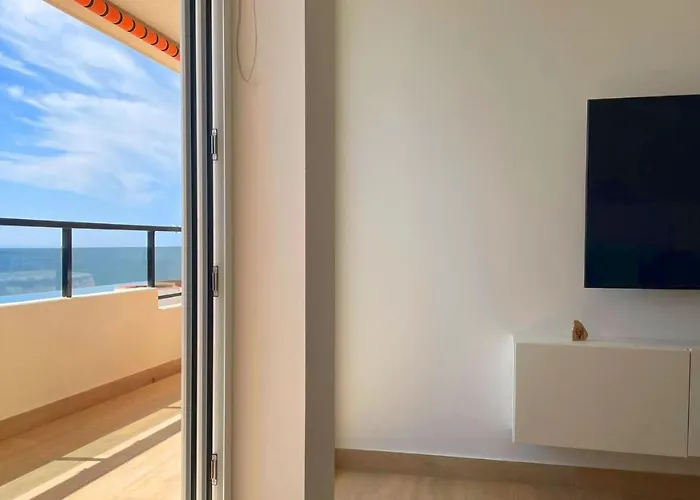 شقة Beachfront -- New Luxury -- 1ª Linea Playa -- Center -- Private Parking -- Panoramic Sea Views -- *