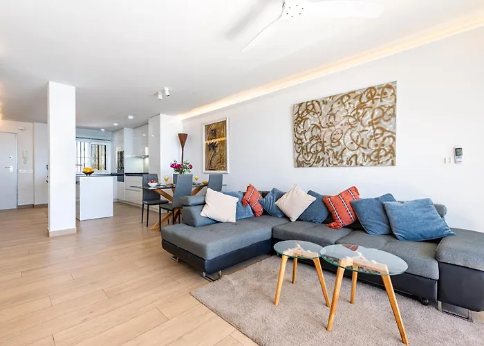 شقة Beachfront -- New Luxury -- 1ª Linea Playa -- Center -- Private Parking -- Panoramic Sea Views --